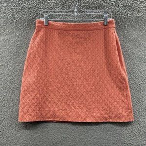 Brooks Brothers Tube‎ Skirt Women's 8 Coral Quatrefoil Tube Skirt Ladies 8